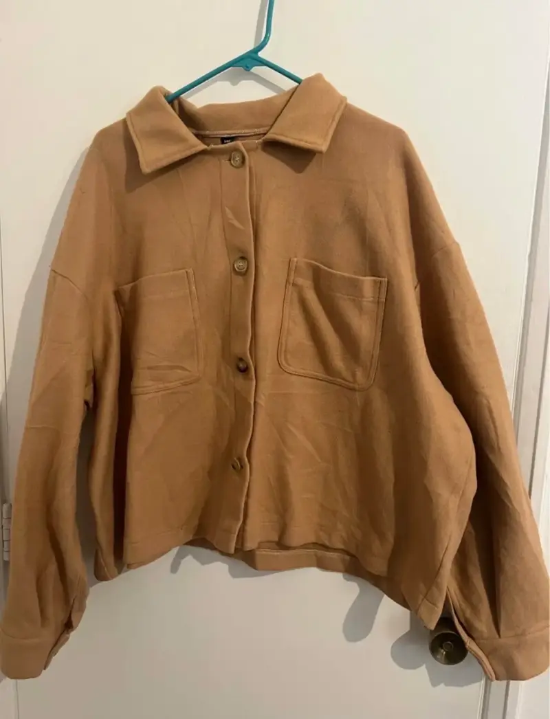 Chaqueta Oversize Beige Shein Curve 4XL - 1