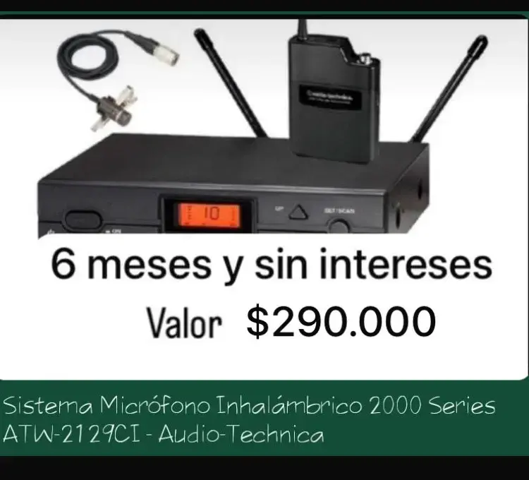 Sistema de Micrófono Inalámbrico Audio-Technica ATW-2129CI - 1