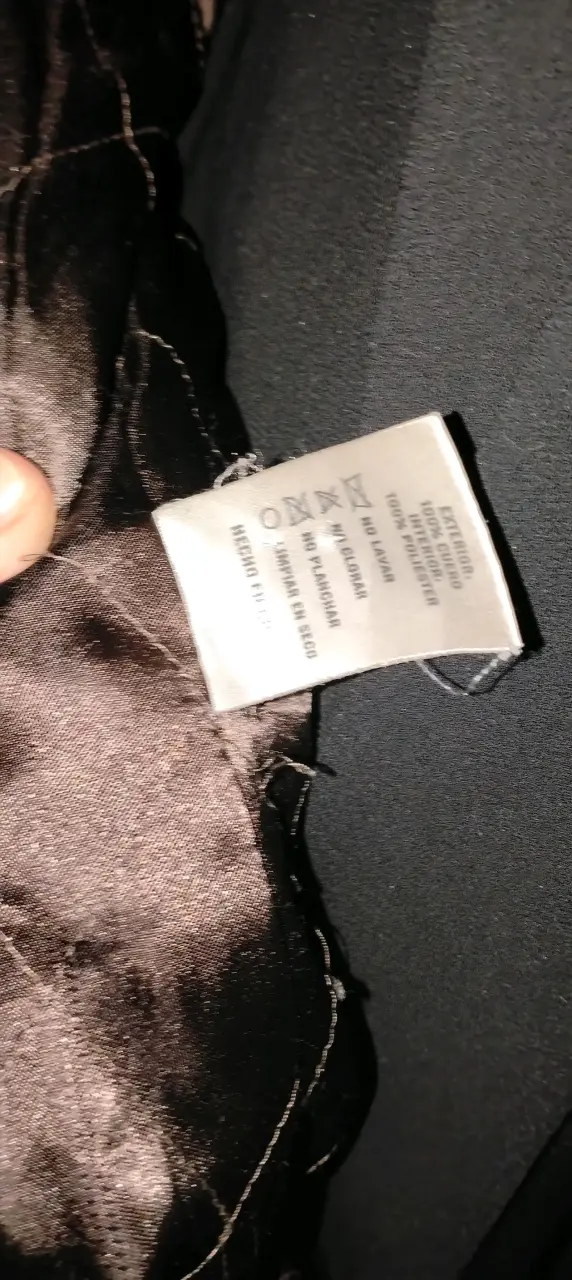 Abrigo de gamuza marrón con forro - 2