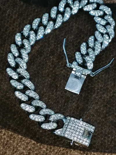 Pulsera nuevo diamantes llamativo acero inoxidable - miniatura 2
