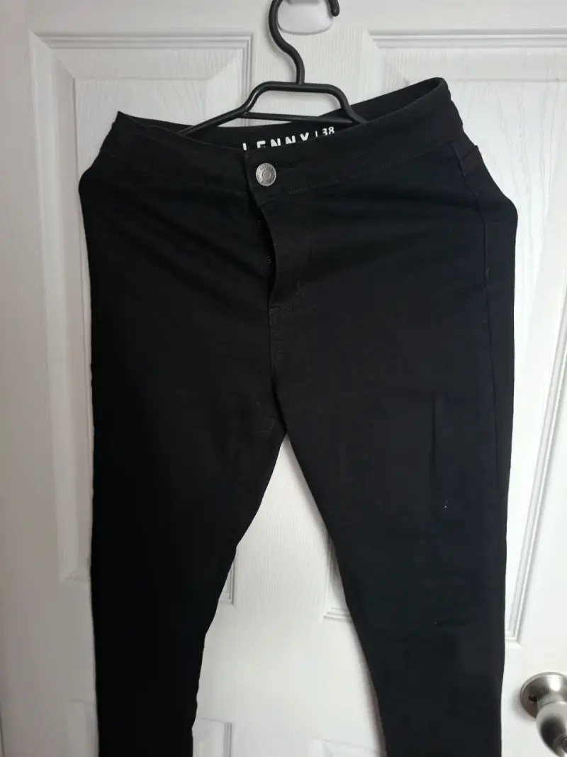 Jeans negros ajustados para mujer Lenny - 3