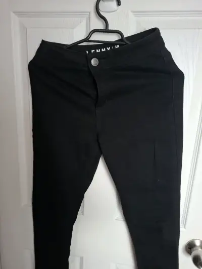 Jeans negros ajustados para mujer Lenny - miniatura 3