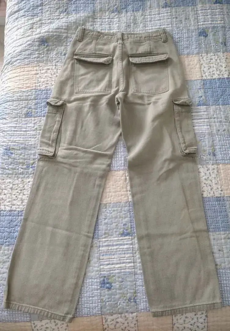 Pantalones cargo verde mujer - 2