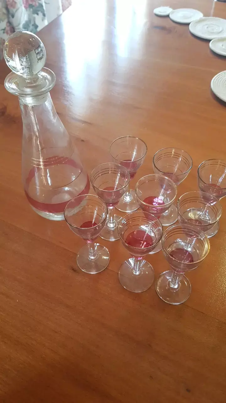 Set de Decantador y Copas de Cristal - 1