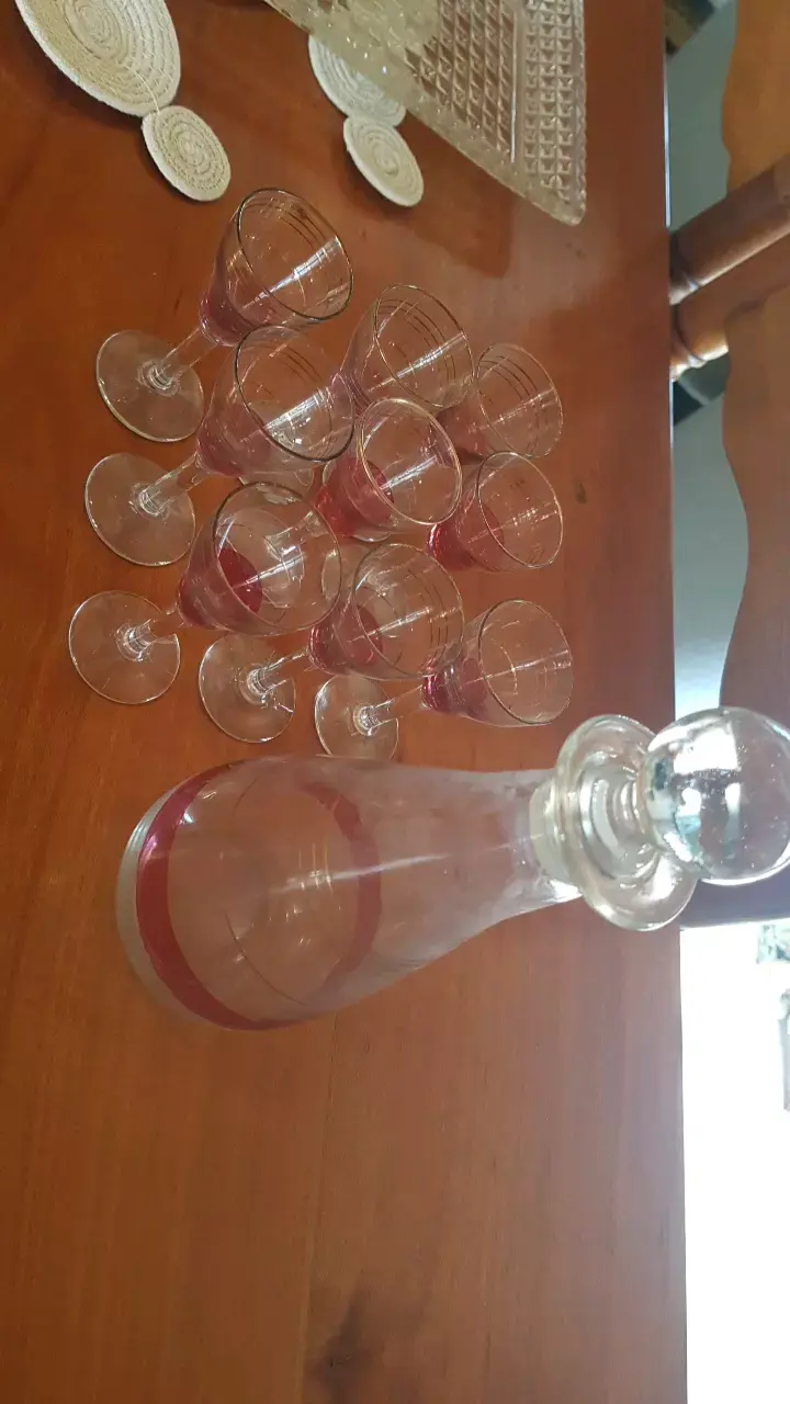 Set de Decantador y Copas de Cristal - 2