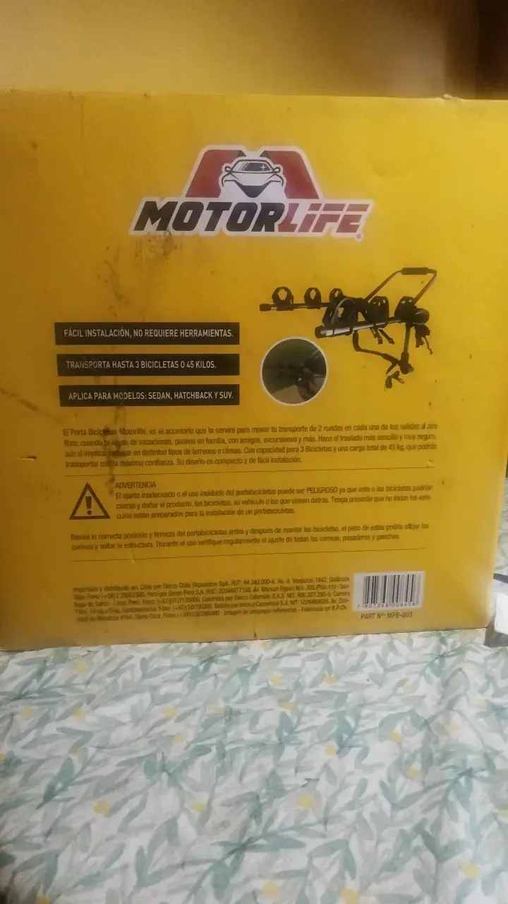 Portabicicletas Motorlife para 3 bicicletas - 2