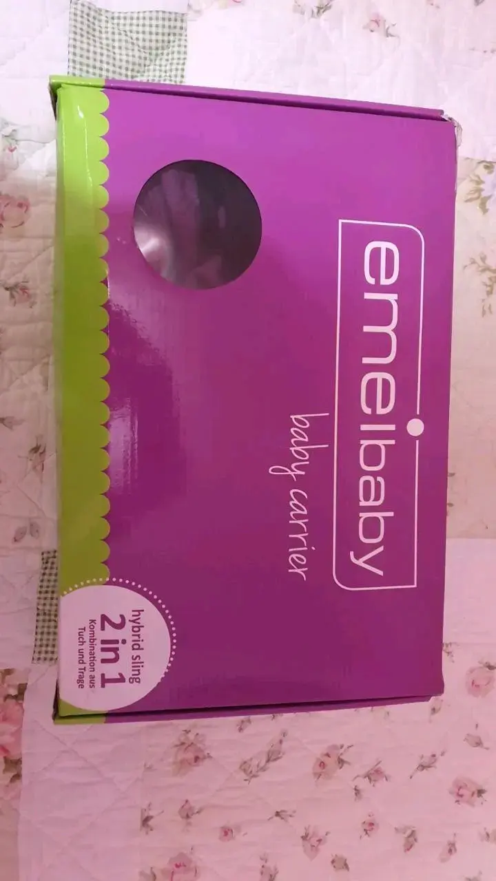 Portabebés Emeibaby 2 en 1 híbrido morado - 1
