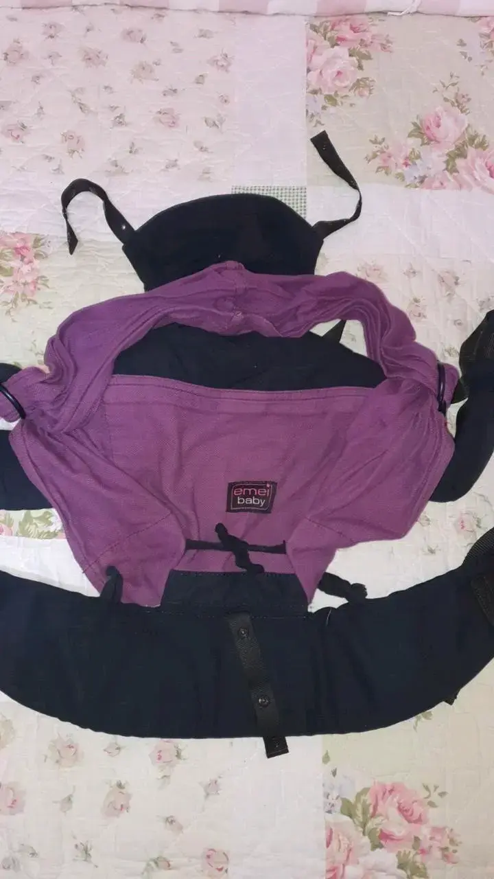Portabebés Emeibaby 2 en 1 híbrido morado - 2