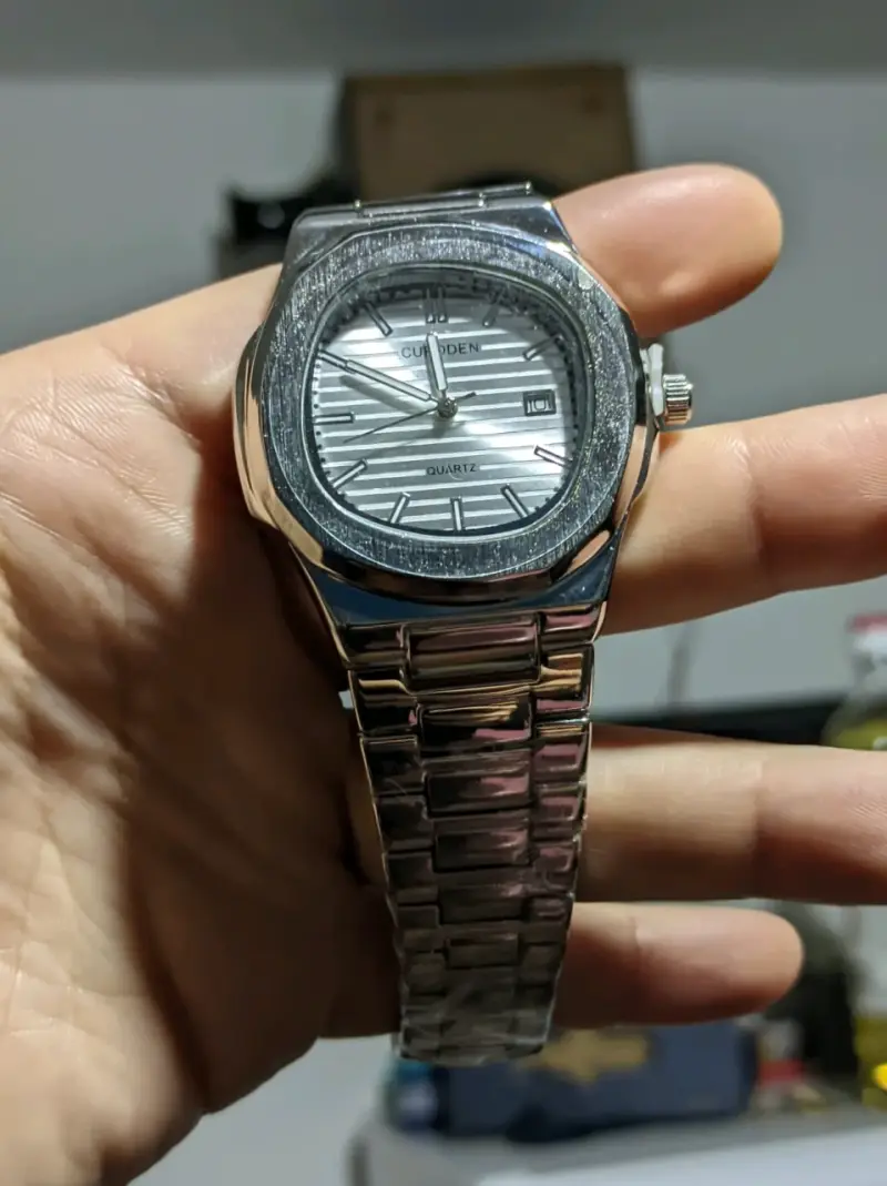 Reloj nuevo llamativo acero inoxidable - 1