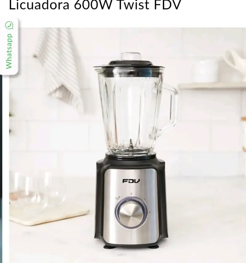 Licuadora FDV Twist 600W con vaso de vidrio - 3