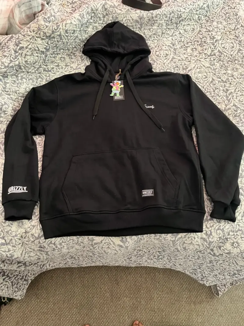 Polerón con capucha negro Grizzly para hombre - 2