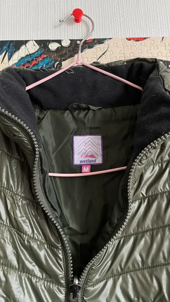 Chaqueta acolchada verde para mujer Wetland - 2