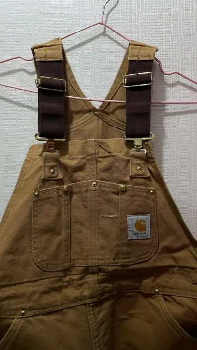 Overol Carhartt marrón con tirantes ajustables - miniatura 1