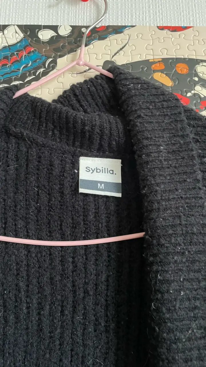 Cardigan largo negro Sybilla talla M - 2