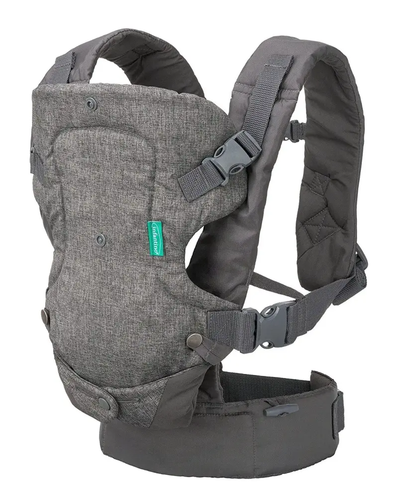 Mochila portabebé gris Infantino ajustable - 1