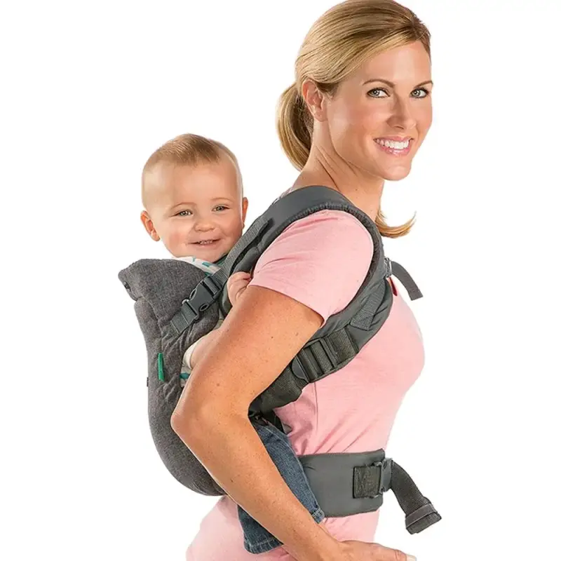 Mochila portabebé gris Infantino ajustable - 2