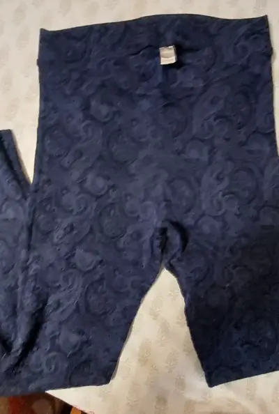 Leggings de encaje azul para mujer - miniatura 1