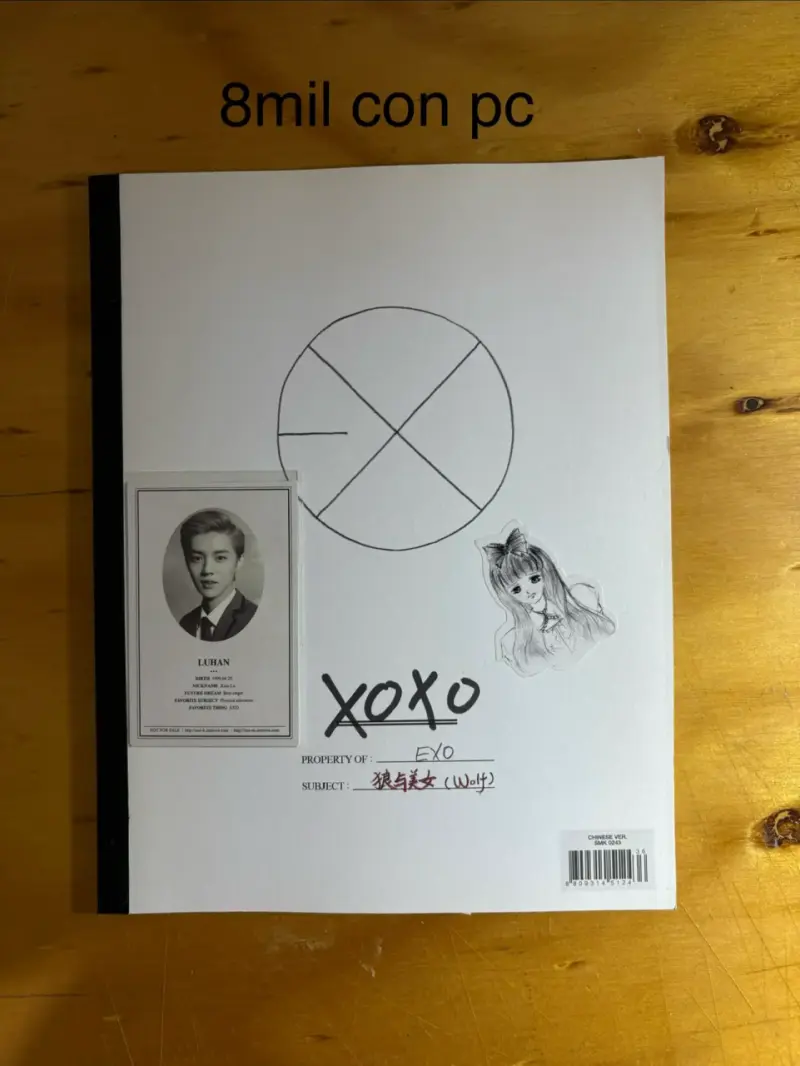 Álbum EXO XOXO con photocard VER. CHN