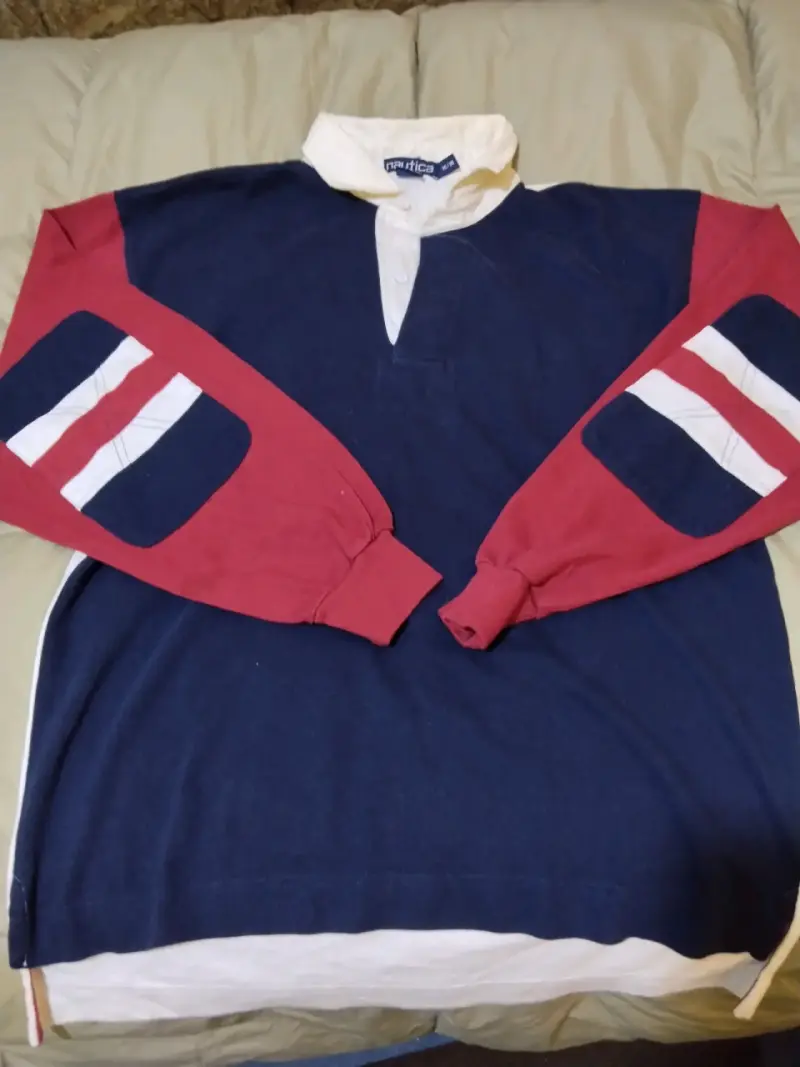 Polera de rugby Nautica azul y roja - 1