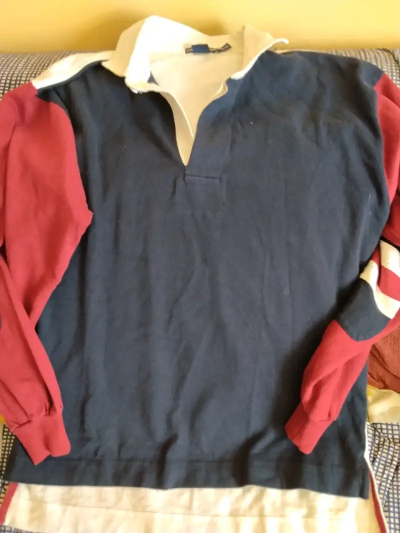 Polera de rugby Nautica azul y roja - 3