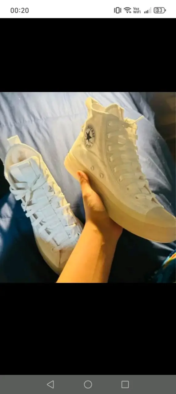Zapatillas blancas de lona Converse - 3