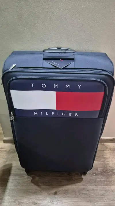 Maleta grande Tommy Hilfiger azul con ruedas - miniatura 3