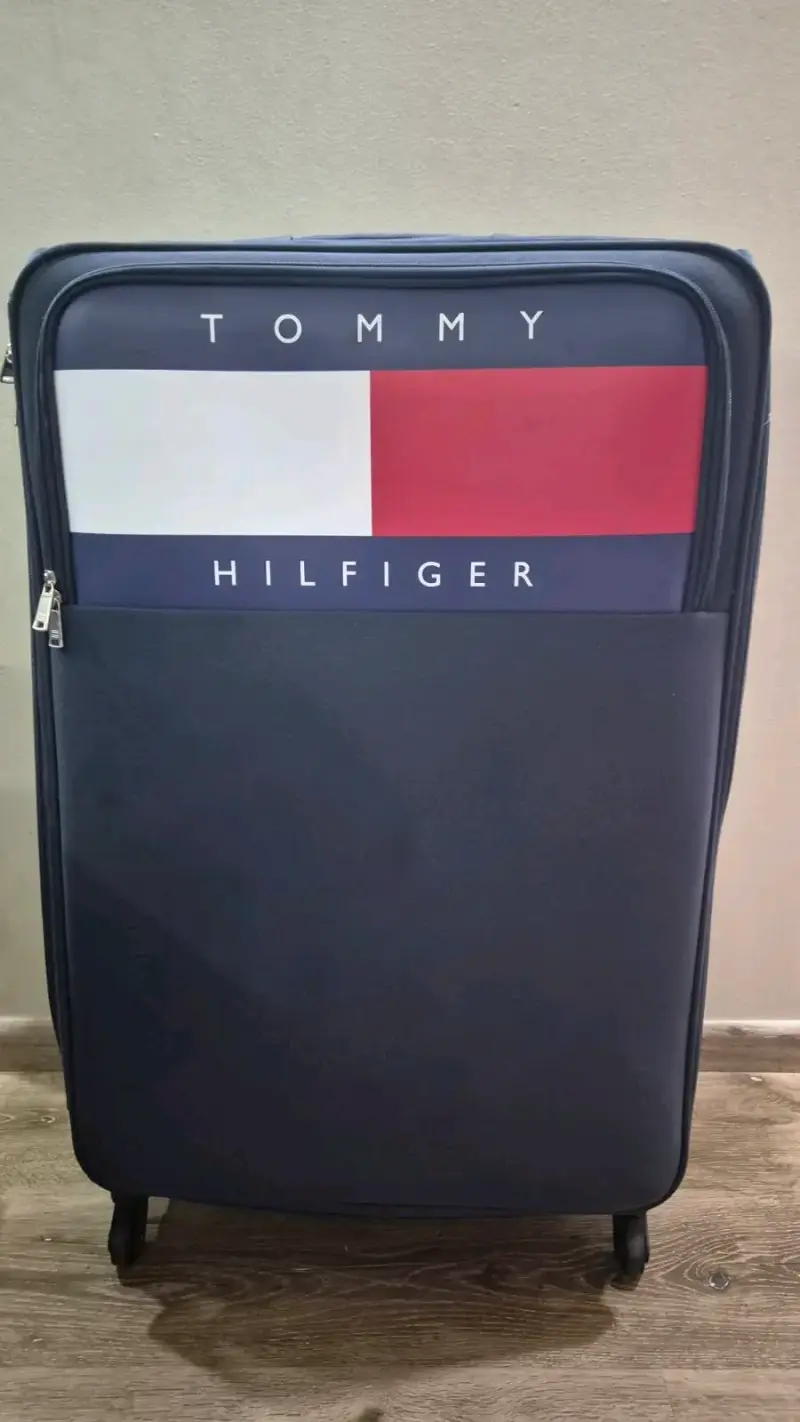 Maleta grande Tommy Hilfiger azul con ruedas - 5
