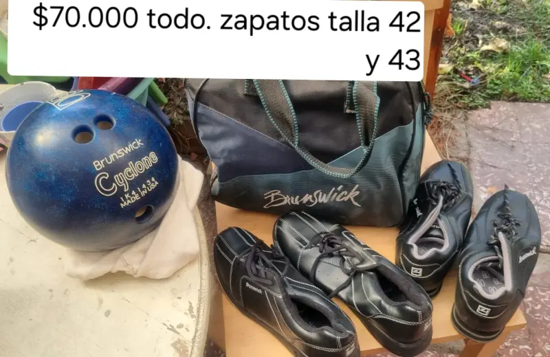 Set de bolos Brunswick Cyclone con zapatos y bolso