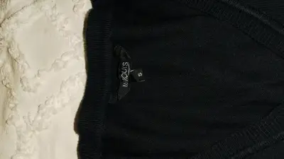 Suéter negro de lana para mujer Marquis - miniatura 2