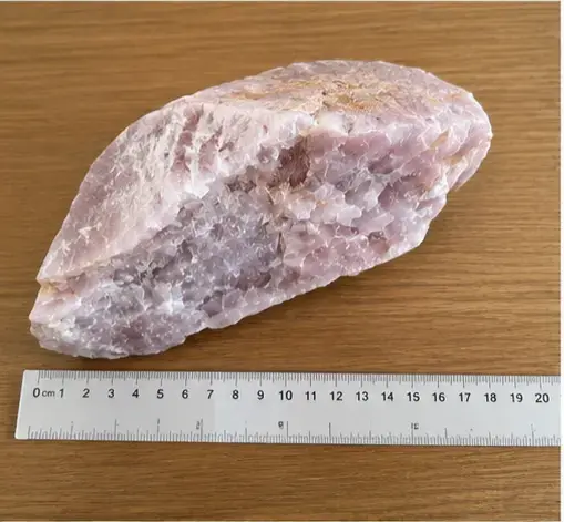 Piedra de cuarzo rosa natural 3.9 kg - 2