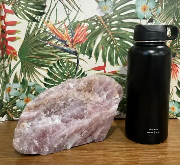 Piedra de cuarzo rosa natural 3.9 kg - 3