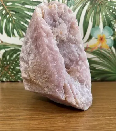 Piedra de cuarzo rosa natural 3.9 kg - 4