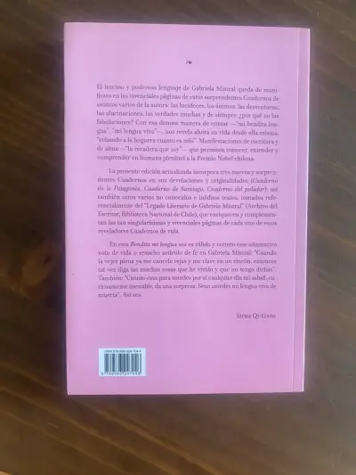 Libro Bendita Mi Lengua Sea de Gabriela Mistral - miniatura 2