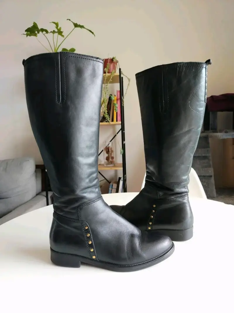 Botas de cuero Gacel talla 36 con cierre lateral - 2