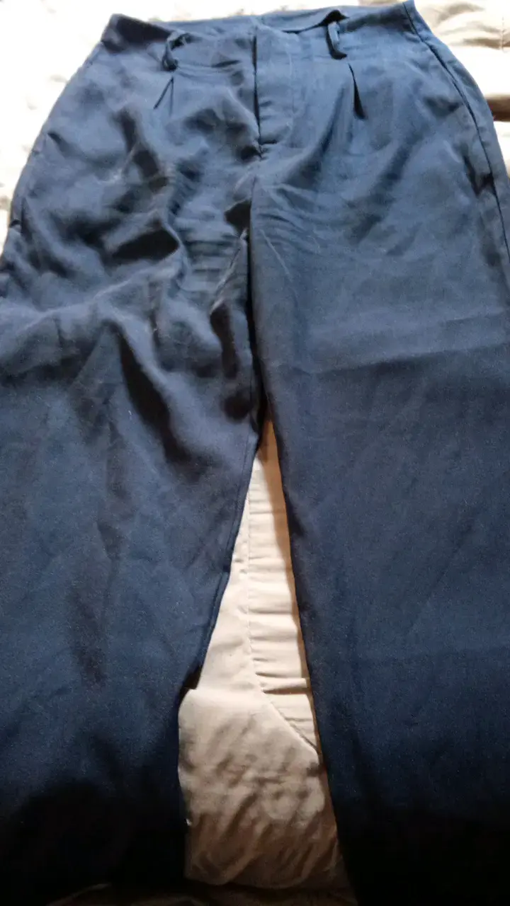 Pantalones de vestir azul marino para hombre