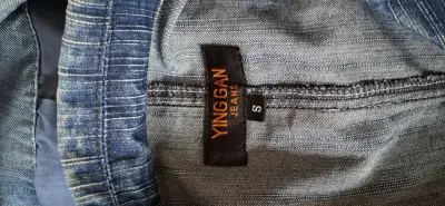 Chaqueta de mezclilla azul para mujer - miniatura 4