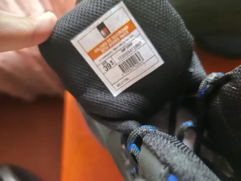 Botas de Seguridad Hard Work Negras Talla 39 - 4