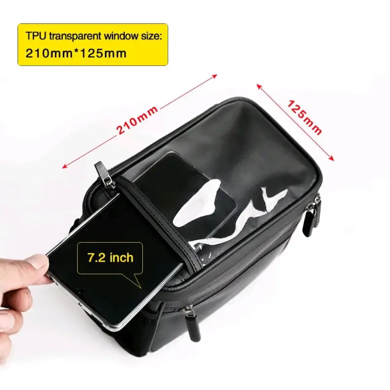 Bolso impermeable frontal para bicicleta - 4