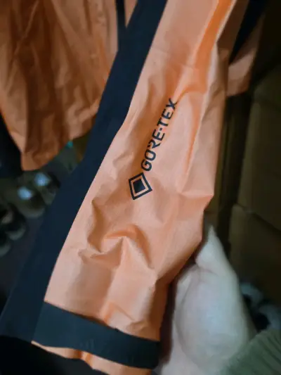 Chaqueta impermeable Adidas Terrex Gore-Tex naranja - miniatura 6