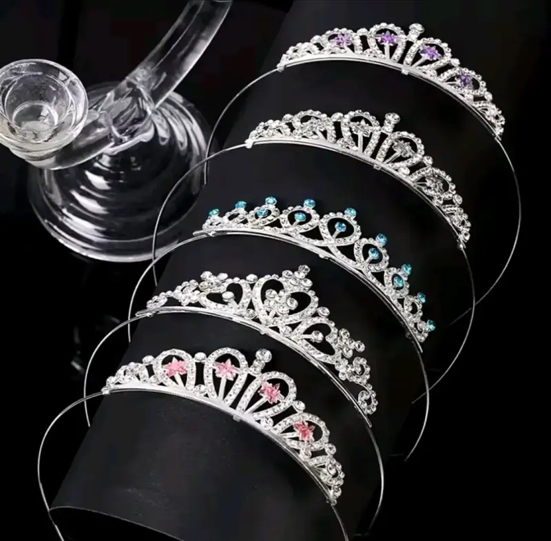 Tiaras - diademas - coronas doradas y plateadas - 2
