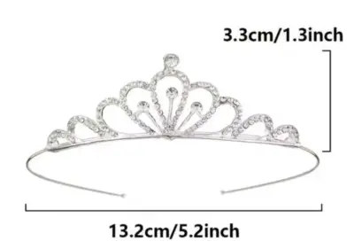 Tiaras  -  diademas - coronas doradas y plateadas - miniatura 4