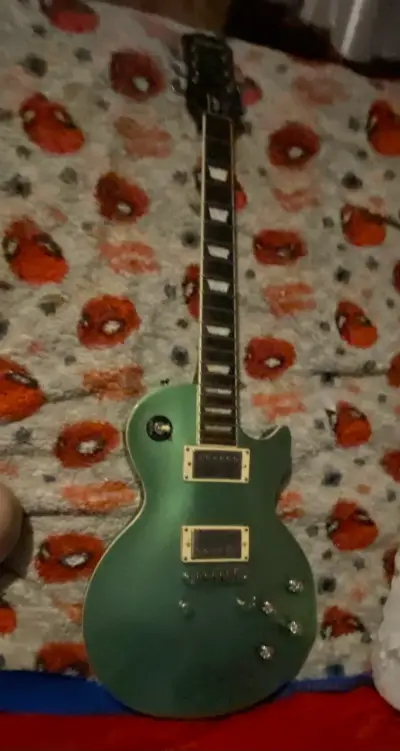 Guitarra eléctrica Epiphone Les Paul muse verde - miniatura 1