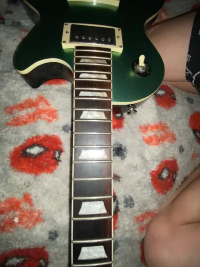 Guitarra eléctrica Epiphone Les Paul muse verde - miniatura 3