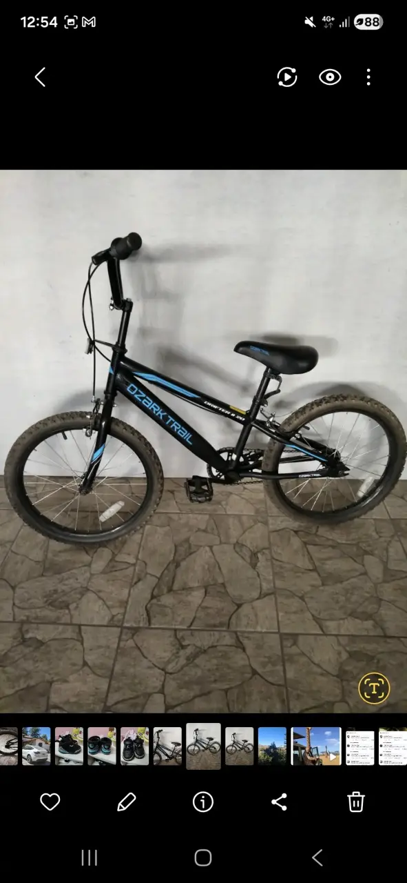 Bicicleta BMX Ozark Trail negra para niños - 2