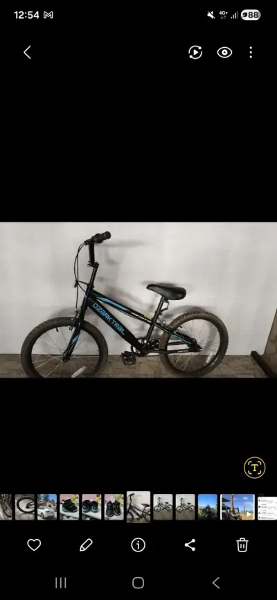 Bicicleta BMX Ozark Trail negra para niños - miniatura 3