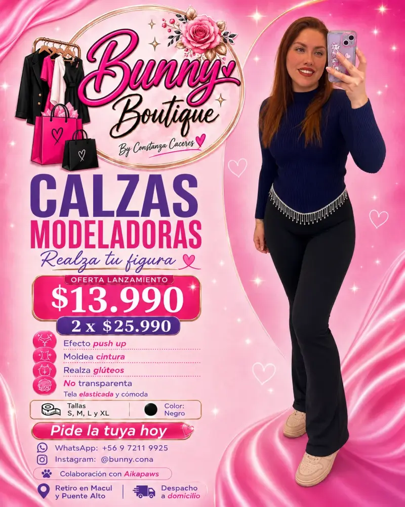 Calzas modeladoras efecto push up negras - 2
