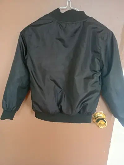 Chaqueta bomber negra con forro térmico - miniatura 2