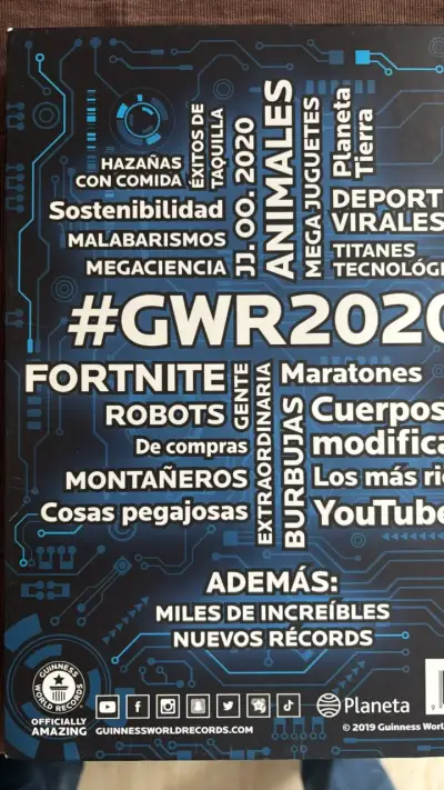 Libro Guinness World Records 2020 con páginas exclusivas - miniatura 3