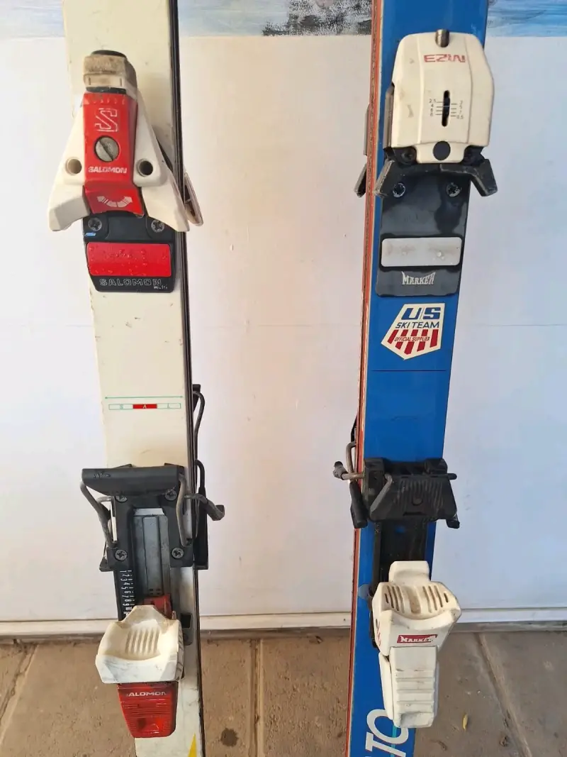 Esquís Rossignol y Dynamic con fijaciones - 2