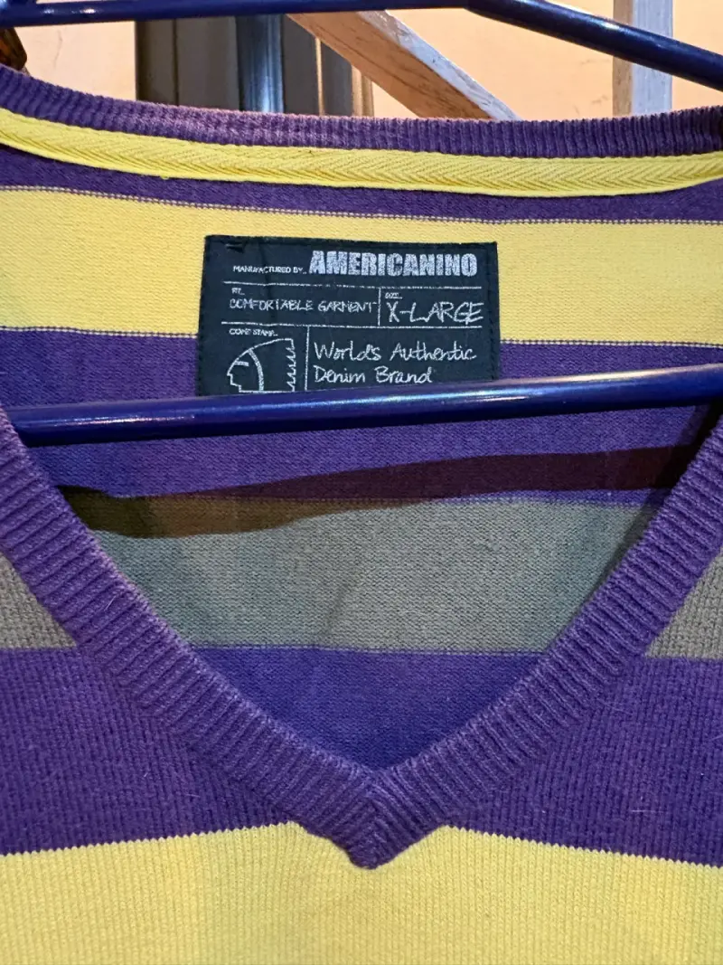 Suéter a rayas multicolor Americano talla XL - 2